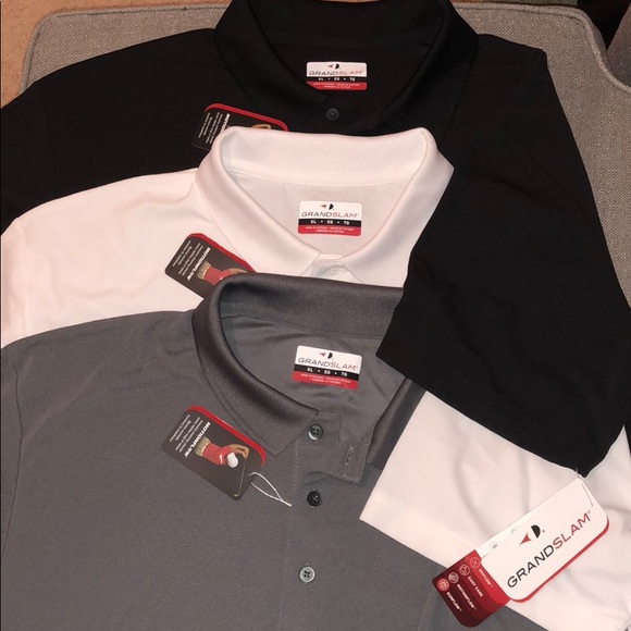 Grand Slam Other - GRANDSLAM Short Sleeve Golf Polo Bundle